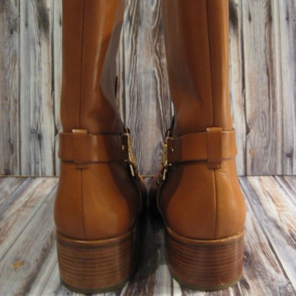 MICHAEL KORS STACKED HEEL BOOTS - SZ. 8-8.5 - Picture 3 of 7